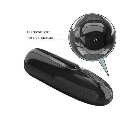 Masturbador Automático Marlos con Vibración y Movimiento USB