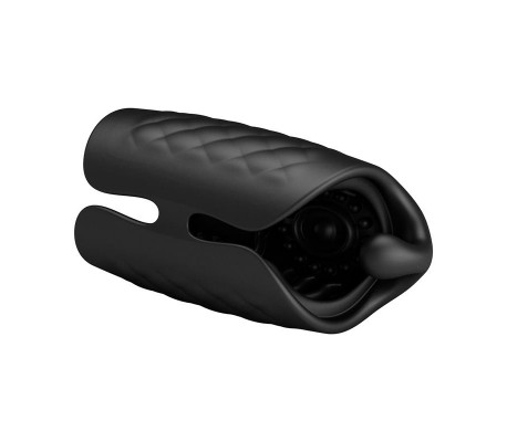 Black Glans Trainer Masturbador Manual con Vibración