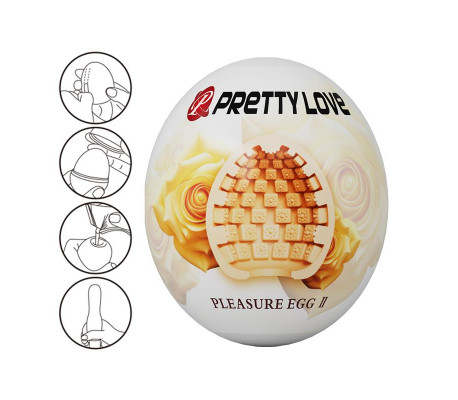 Huevo Masturbador Pleasure Egg II Naranja
