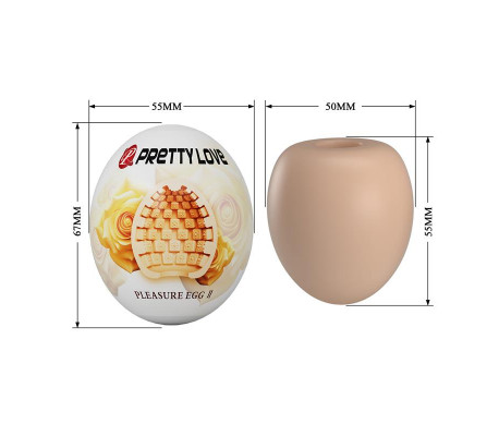 Huevo Masturbador Pleasure Egg II Naranja