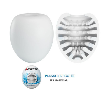 Huevo Masturbador Pleasure Egg III Blanco
