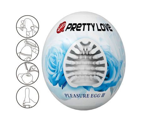 Huevo Masturbador Pleasure Egg III Blanco