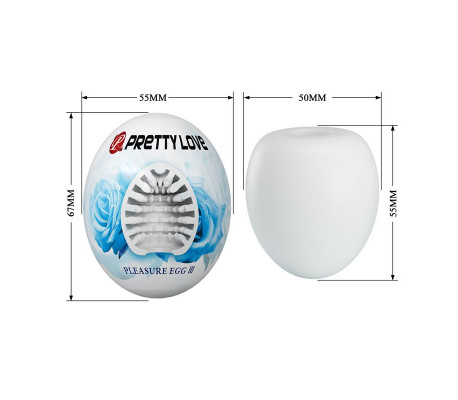 Huevo Masturbador Pleasure Egg III Blanco