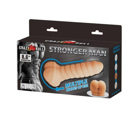 Funda para el Pene y Estimulador Stronger Man 8.6