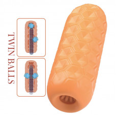 Masturbador Manual HoneyComb con 2 Bolas Internas