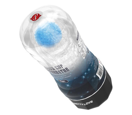 Planet Ball-Rolling Masturbador Azul