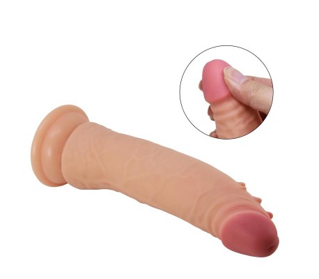 Kable Dildo con Piel Deslizante Retractil 8.3