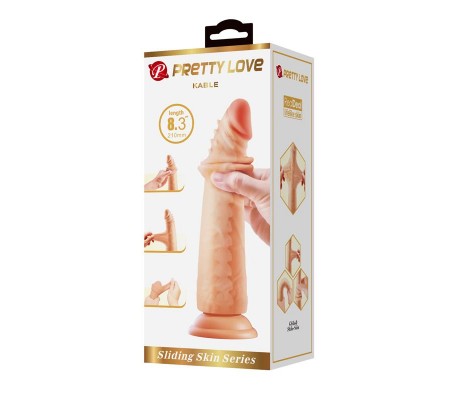 Kable Dildo con Piel Deslizante Retractil 8.3