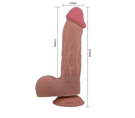 Dildo Realista con con Piel Retractil 9,2