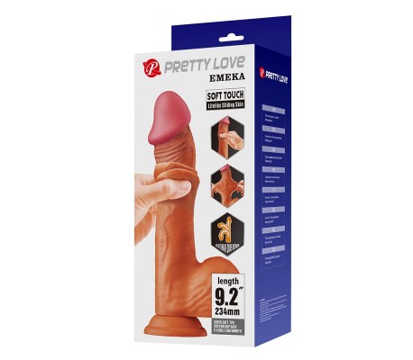 Dildo Realista con con Piel Retractil 9,2