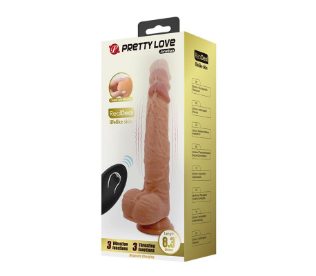 Jonathan Dildo con Vibración y Empuje Control Remoro