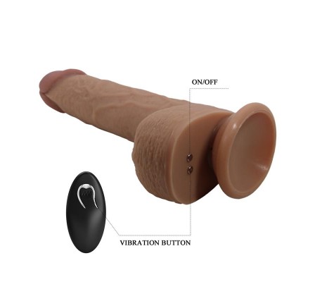 Tommy Dildo Realista con Vibración y Thrusting con Contorl Remoto