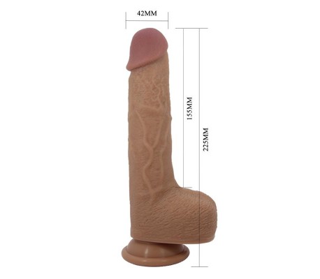 Tommy Dildo Realista con Vibración y Thrusting con Contorl Remoto