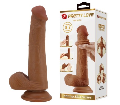 Tallen Dildo con Piel Deslizante-Retractil 22 cm