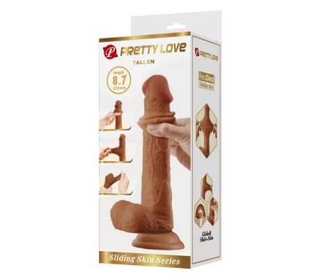 Tallen Dildo con Piel Deslizante-Retractil 22 cm