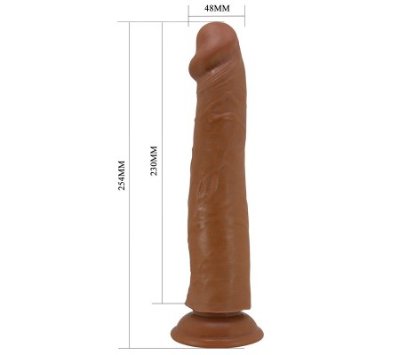Sharife Dildo con Piel Deslizante-Retractil 25 cm