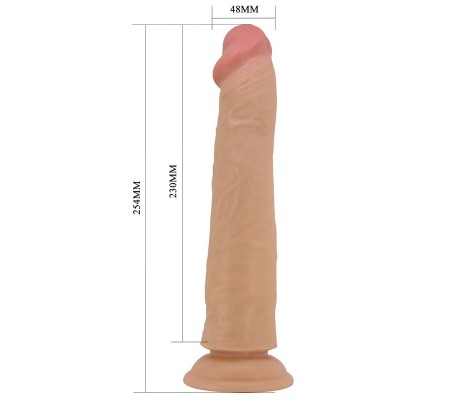 Sharife Dildo con Piel Deslizante-Retractil 25 cm