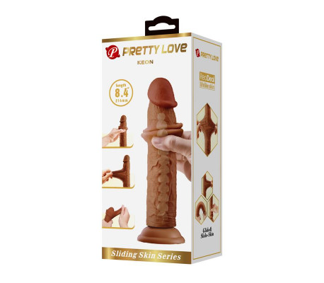 Dildo con Piel Deslizante 21.4 cm