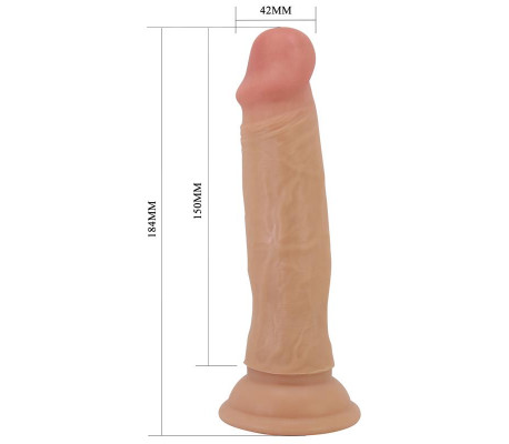 Dildo con Piel Deslizante 18.4 cm