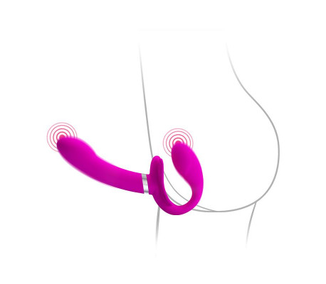 Valerie Vibrador para Parejas sin Arnés USB