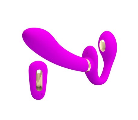 Thunderbird Vibrador para Parejas sin Arnés con Control Remoto