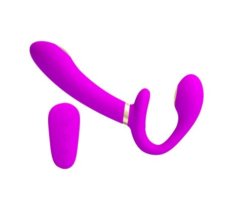 Thunderbird Vibrador para Parejas sin Arnés con Control Remoto