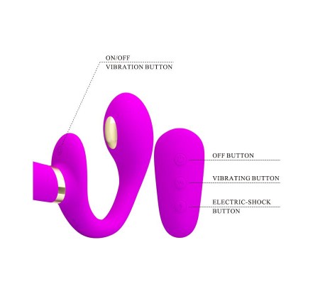 Thunderbird Vibrador para Parejas sin Arnés con Control Remoto