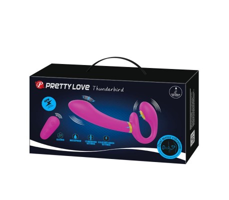 Thunderbird Vibrador para Parejas sin Arnés con Control Remoto