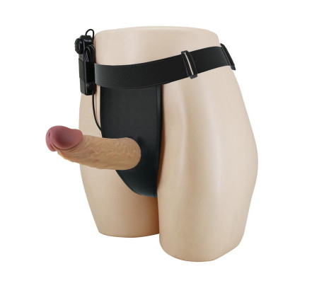 Draven Arnés Universal Ajustable con Dildo Hueco con Vibración