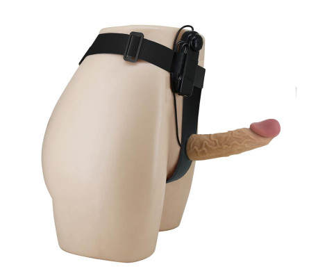 Draven Arnés Universal Ajustable con Dildo Hueco con Vibración