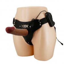 Arnés con Dildo Hueco y Vibración con Control Remoto Starks