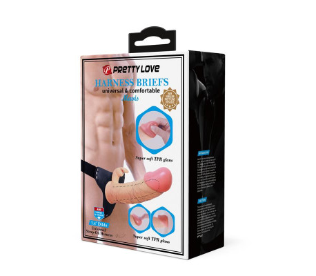Arnés con Dildo Hueco 19 cm Mavis