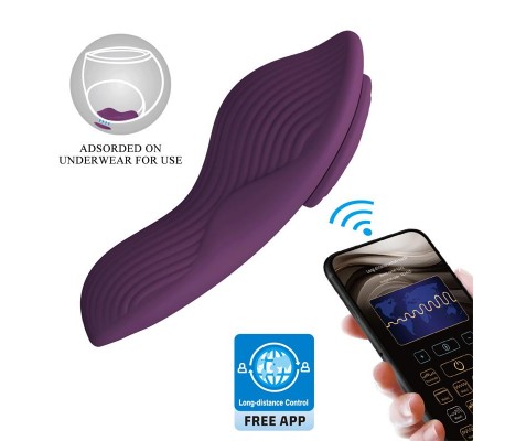 Mane Vibrador de Braguita con App Púrpura