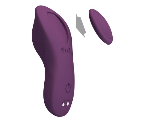 Mane Vibrador de Braguita con App Púrpura
