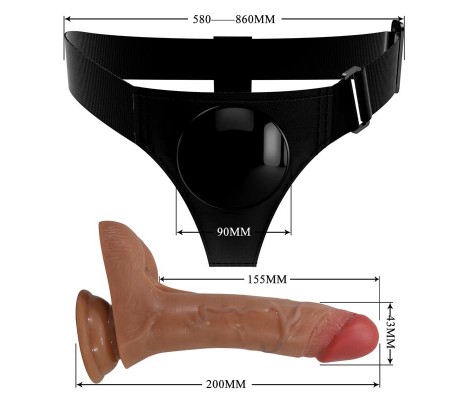 Oher Arnés con Dildo con vibración y Función Squirt