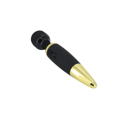 Pretty Love Masajeador Power Wand Negro y Dorado