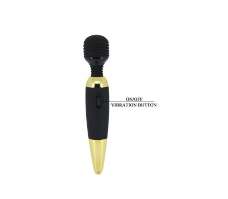 Pretty Love Masajeador Power Wand Negro y Dorado