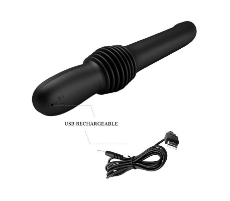 Pazuzu Vibrador con Thrusting USB Silicona