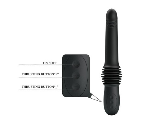 Pazuzu Vibrador con Thrusting USB Silicona