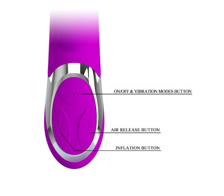 Vibrador Neil Funcion Inflable 23.7 cm