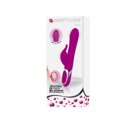 Vibrador Neil Funcion Inflable 23.7 cm