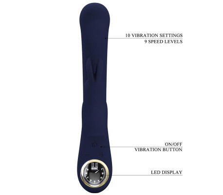 Lamar Vibrador Punto-G Azul Oscuro
