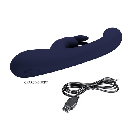 Lamar Vibrador Punto-G Azul Oscuro