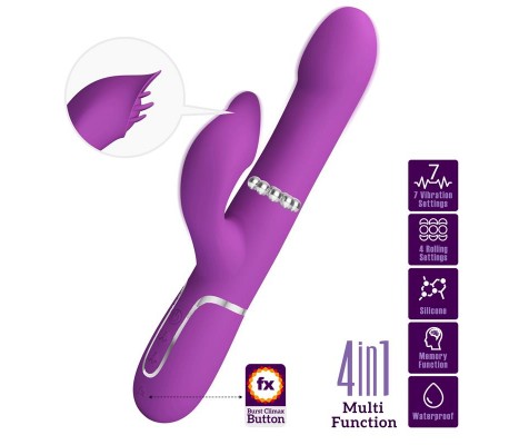 Zalin Vibrador con Bolas Rotatorias y Lengua