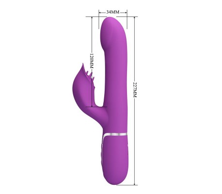 Zalin Vibrador con Bolas Rotatorias y Lengua