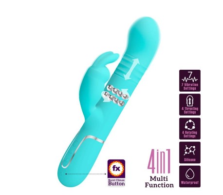 Coale Vibrador con Bolas Rotatorias y Up and Down USB