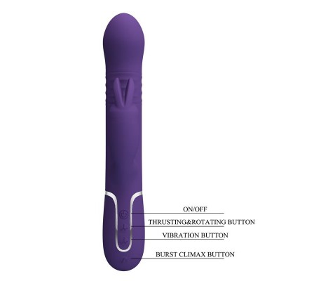 Coale Vibrador con Thursting y Bolas Rotatorias