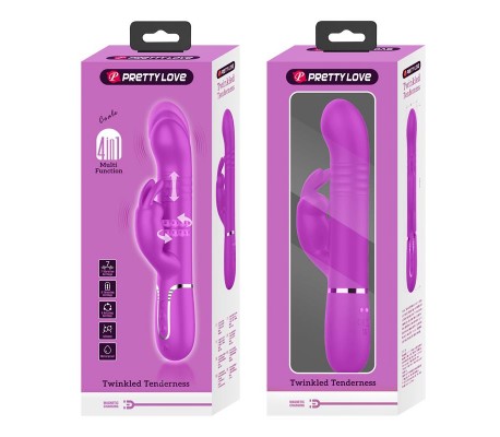 Coale Vibrador con Bolas Rotatorias y Up and Down USB