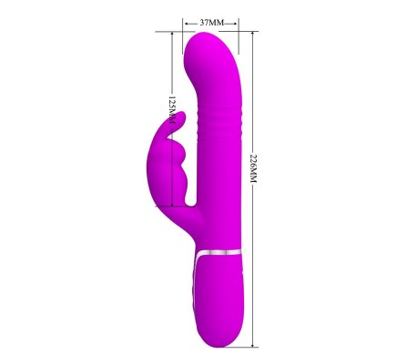 Coale Vibrador con Bolas Rotatorias y Up and Down USB