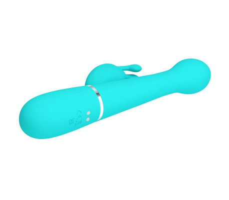 Vibrador con Thrusting y Bolas Rotatorias Dejon Azul